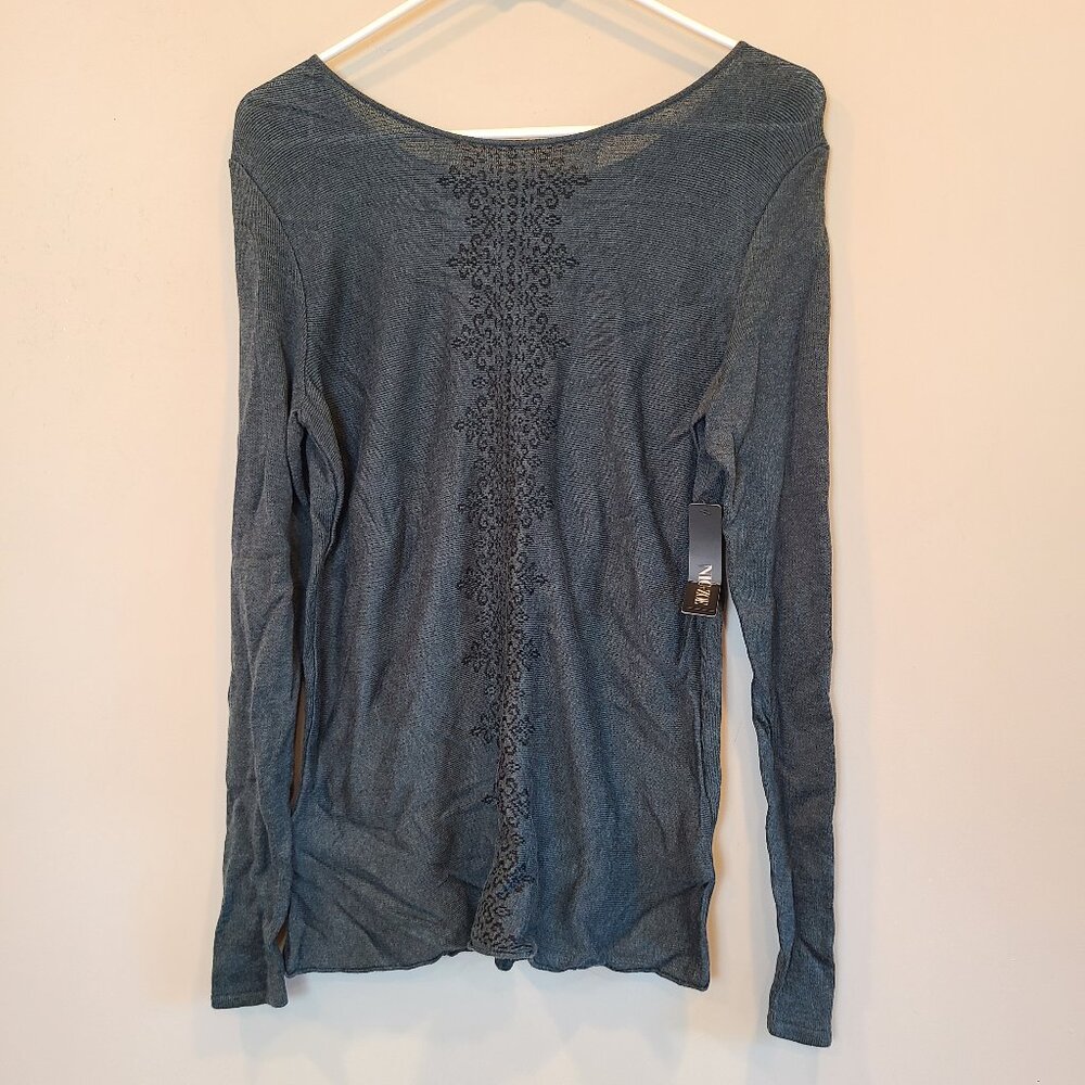 NIC ZOE Sweater NWT Green Womens Small